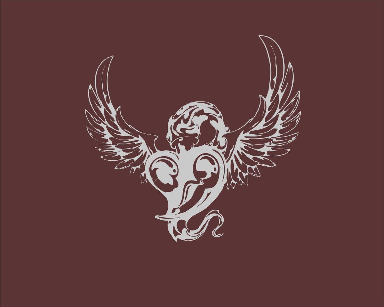 simple bird head logo icon vector