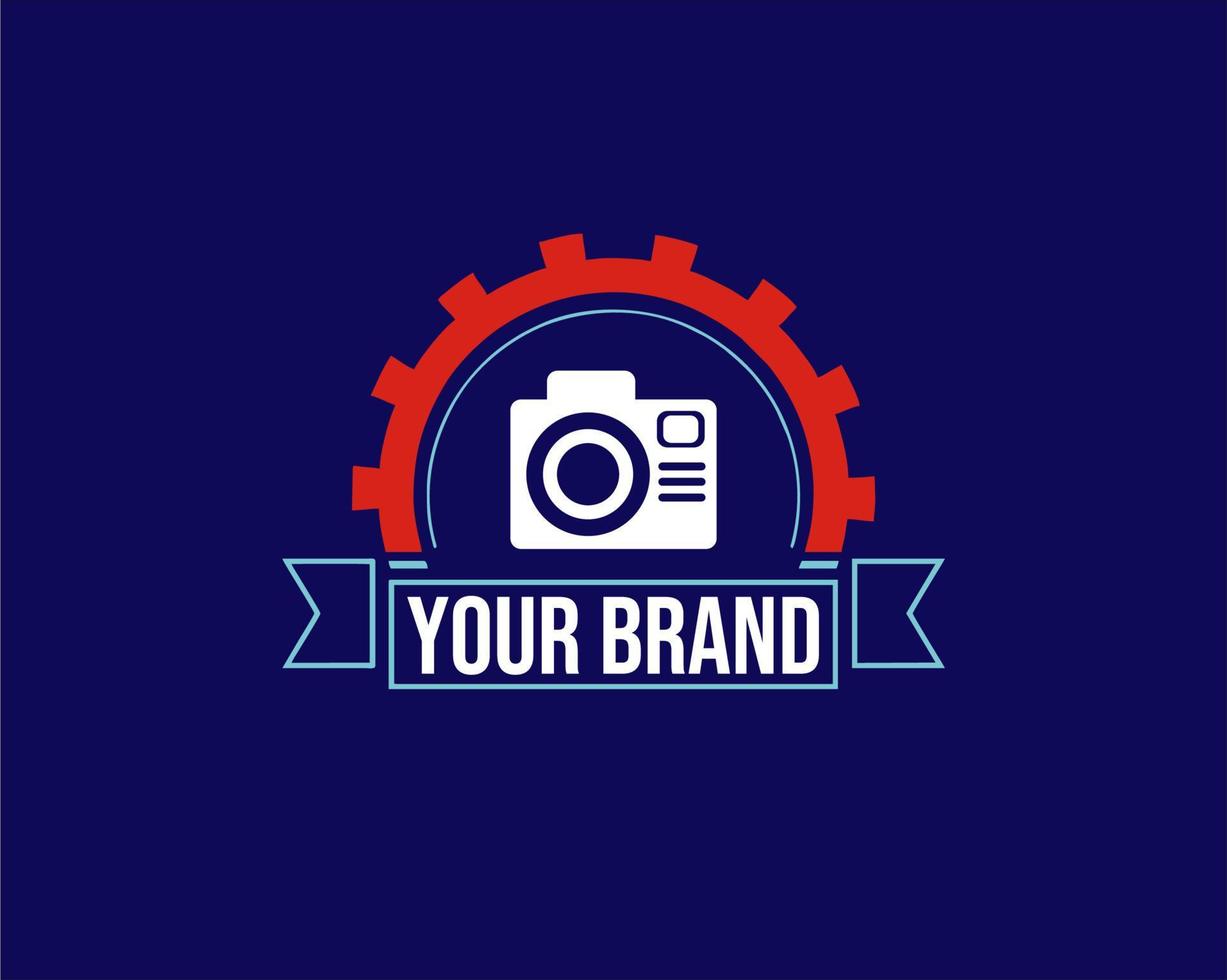 simple photography camera logo icon vector