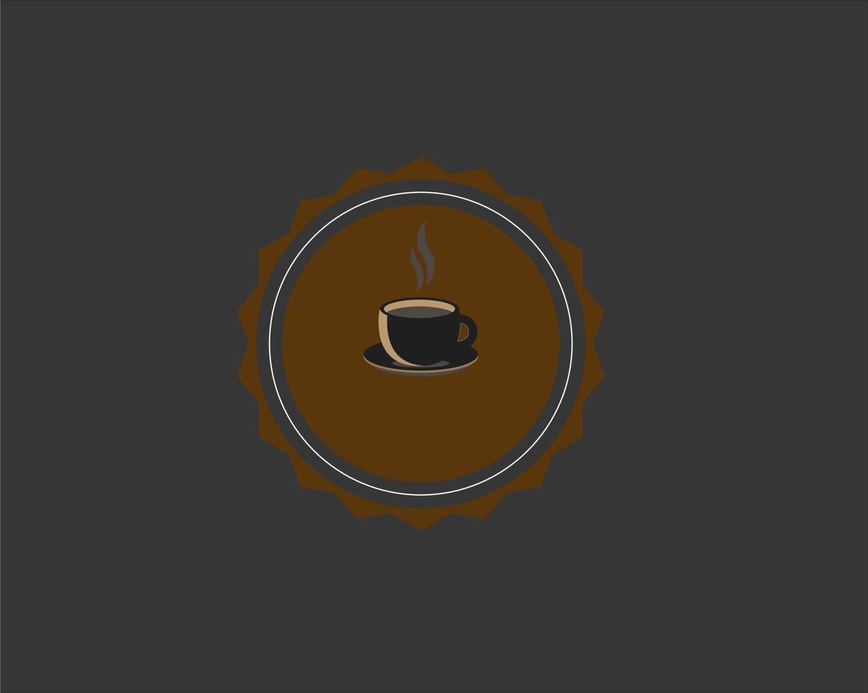 simple coffee cup logo vector icon
