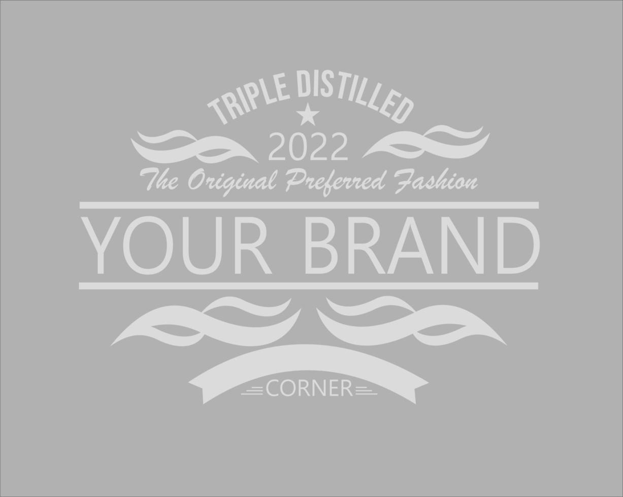 simple minimalist logo in gray color vector