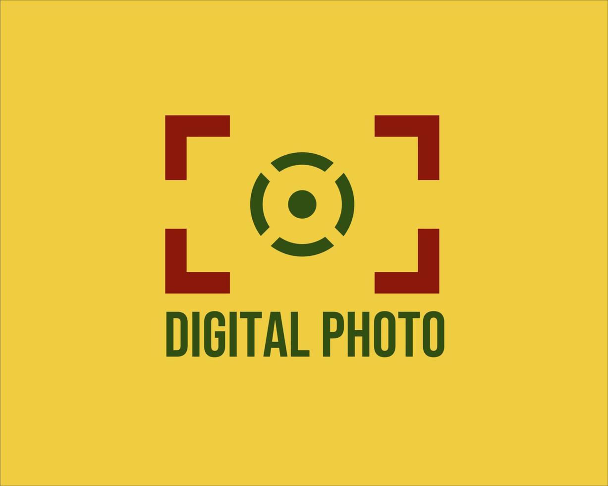 icono de logotipo de captura de fotografía simple vector