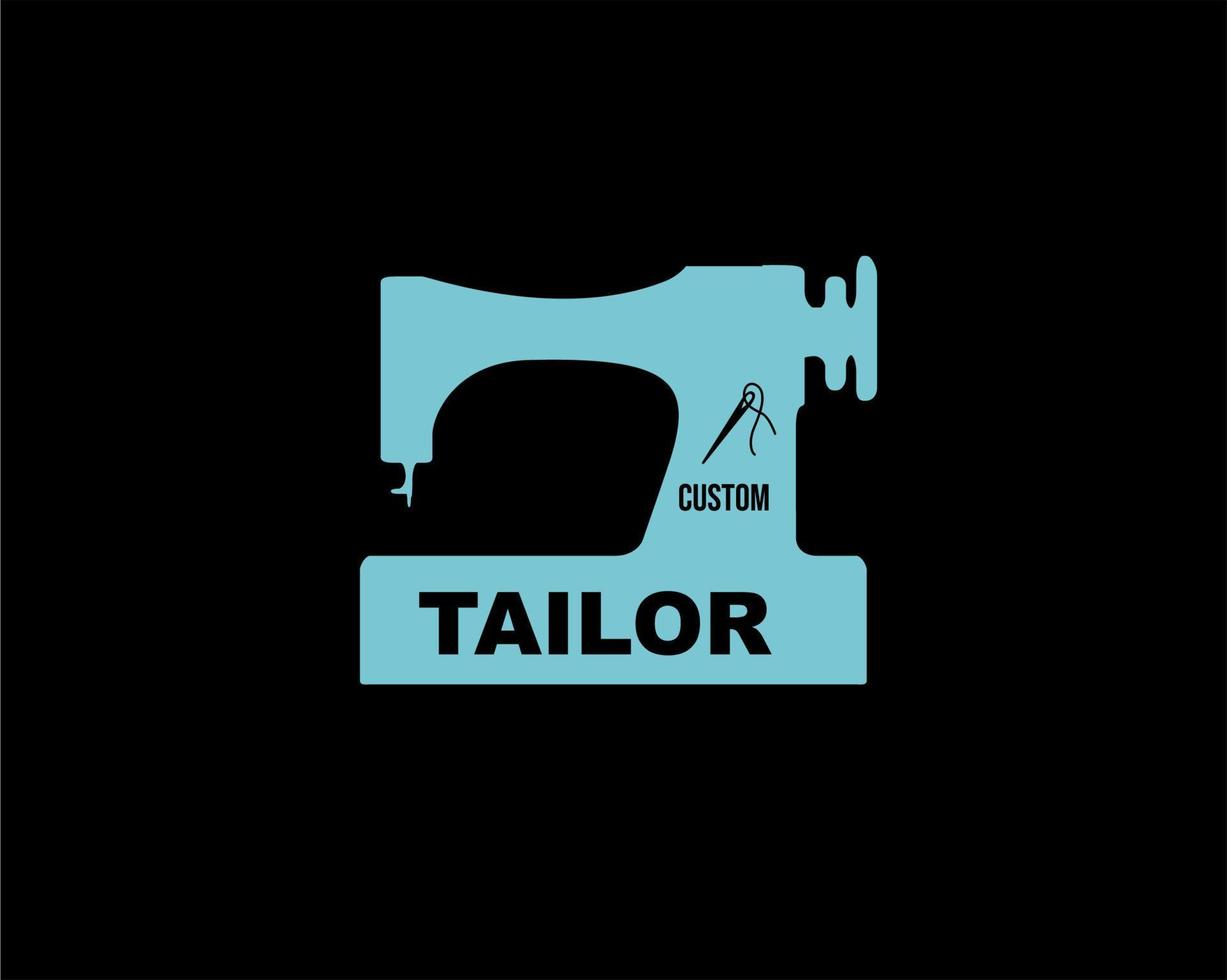 minimalist and simple tailor logo icon vector