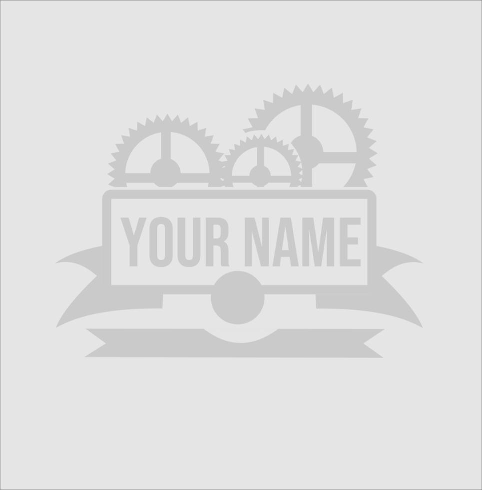 gear logo template with your business vector