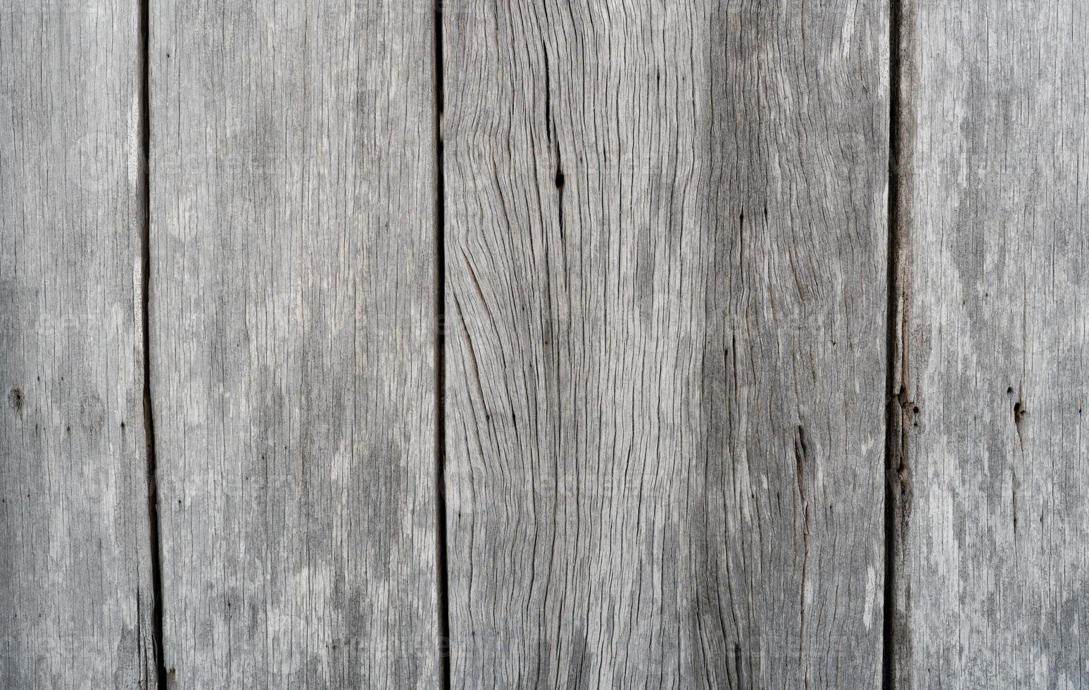 Old grey wood texture background. Wood plank abstract background. Empty weathered wooden wall. Surface of grey wood with nature pattern. Distressed and simplicity background. Vintage wooden floor. photo