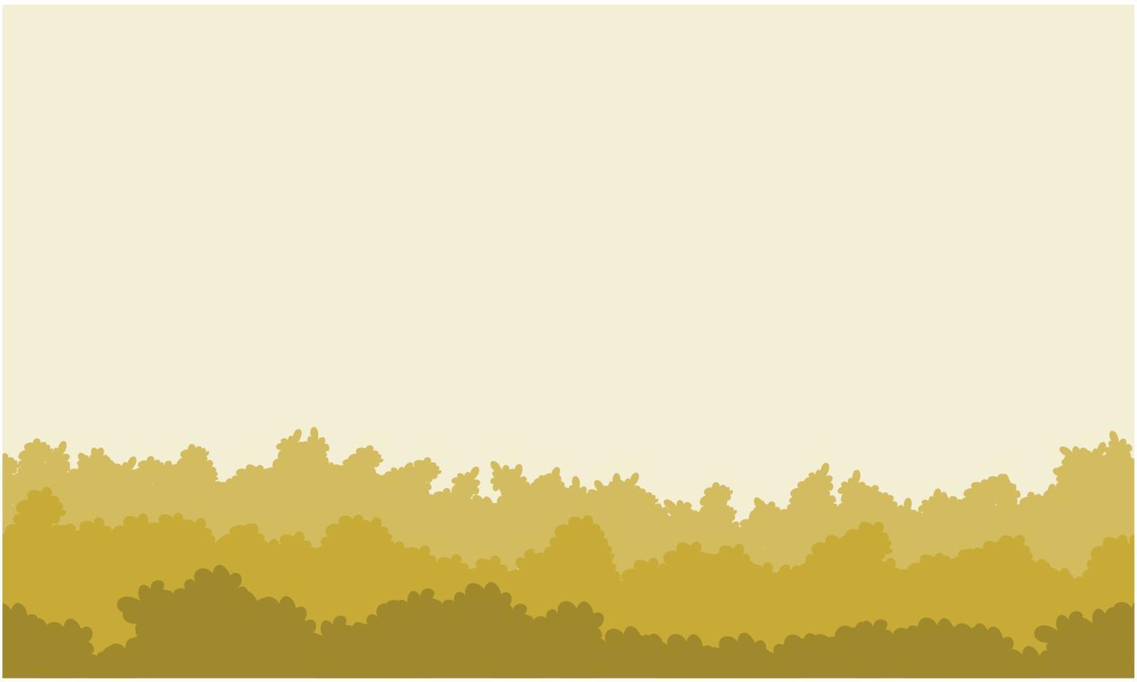 brown bushes drawing landscape vector