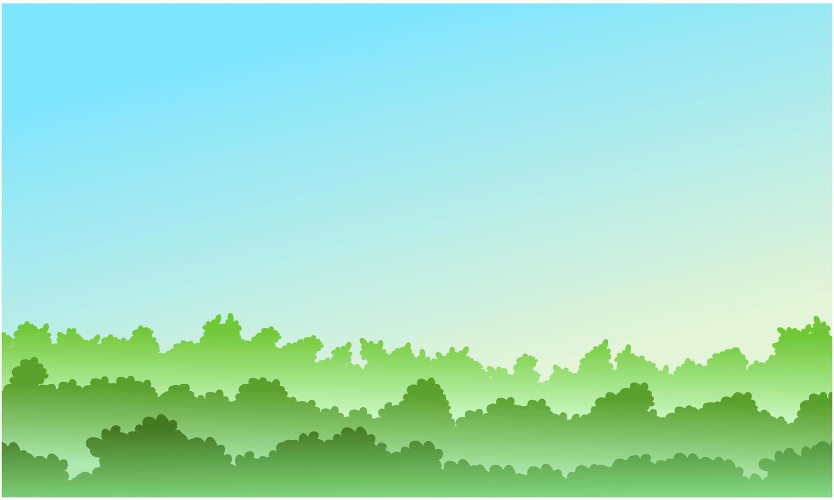 landscape bushes, bush drawing free vector