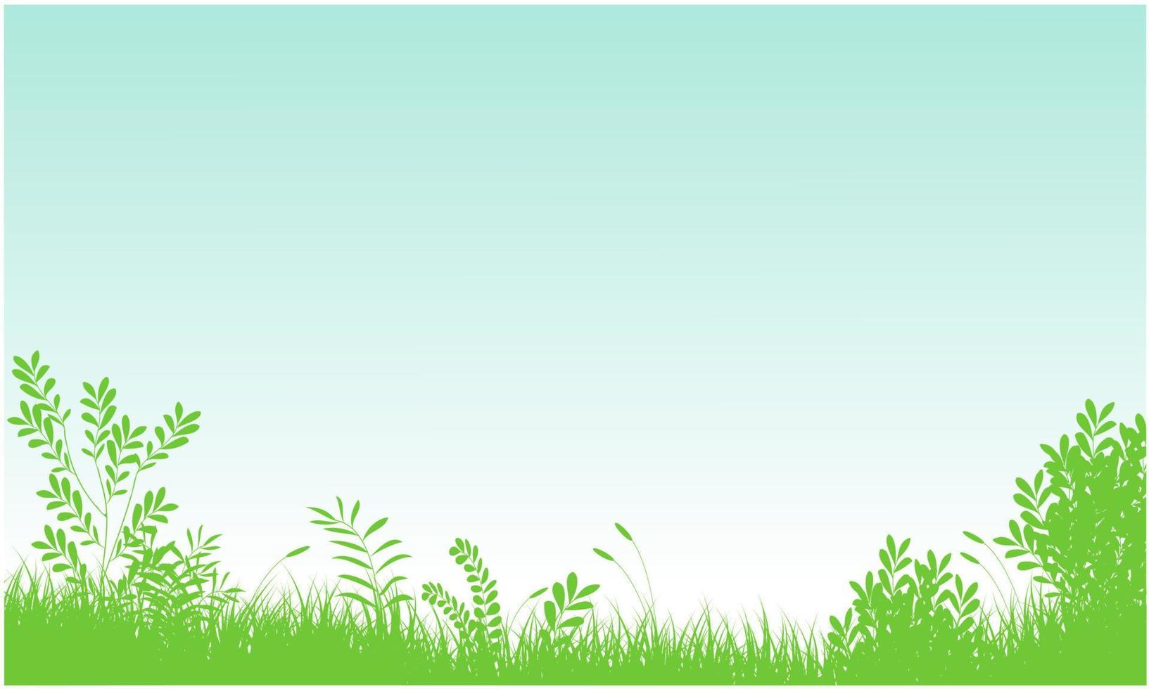 grassy field, grassy landscape vector