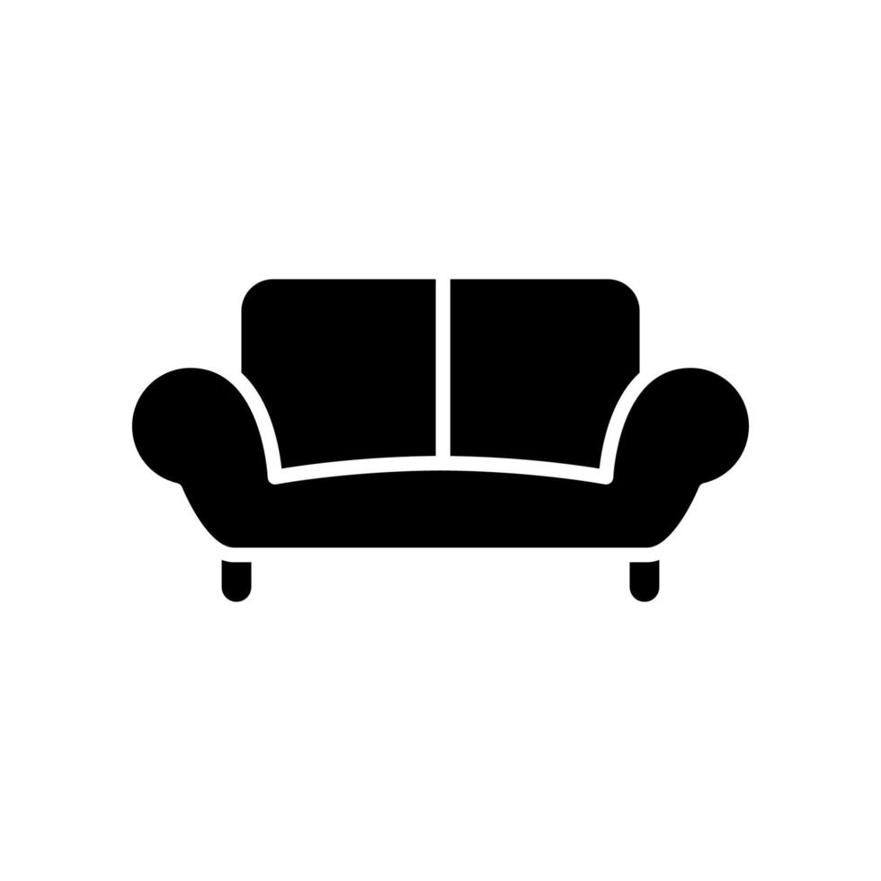 plantilla de icono de sofá vector
