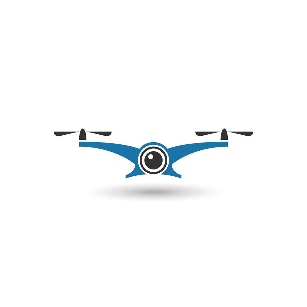 Drone icon. Drone logo. Drone vector illustration. Drone aerial view. Drone symbol.