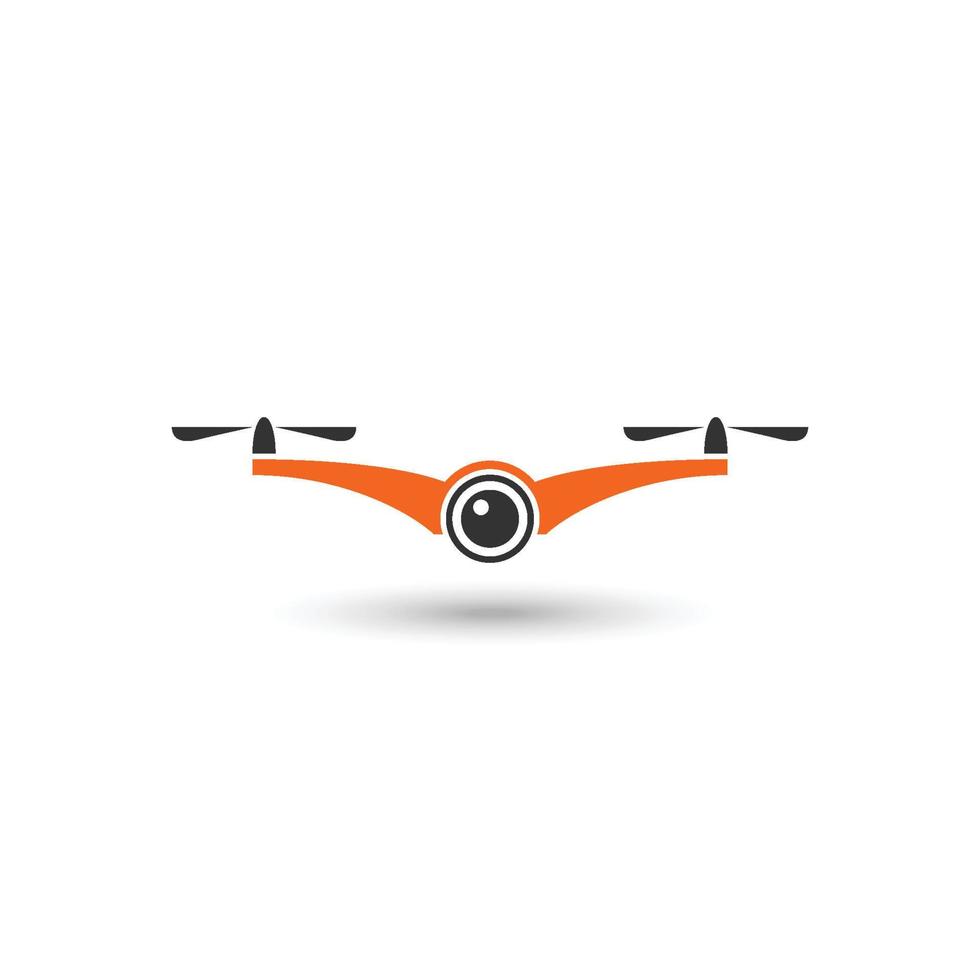 Drone icon. Drone logo. Drone vector illustration. Drone aerial view. Drone symbol.