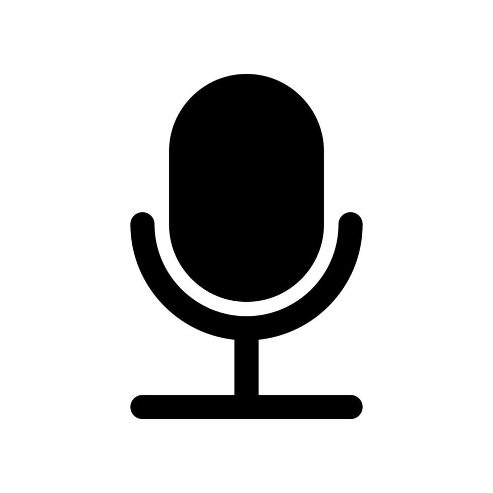 Microphone icon template vector