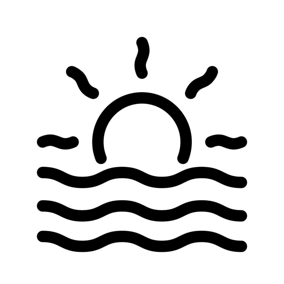 Sunrise icon template vector