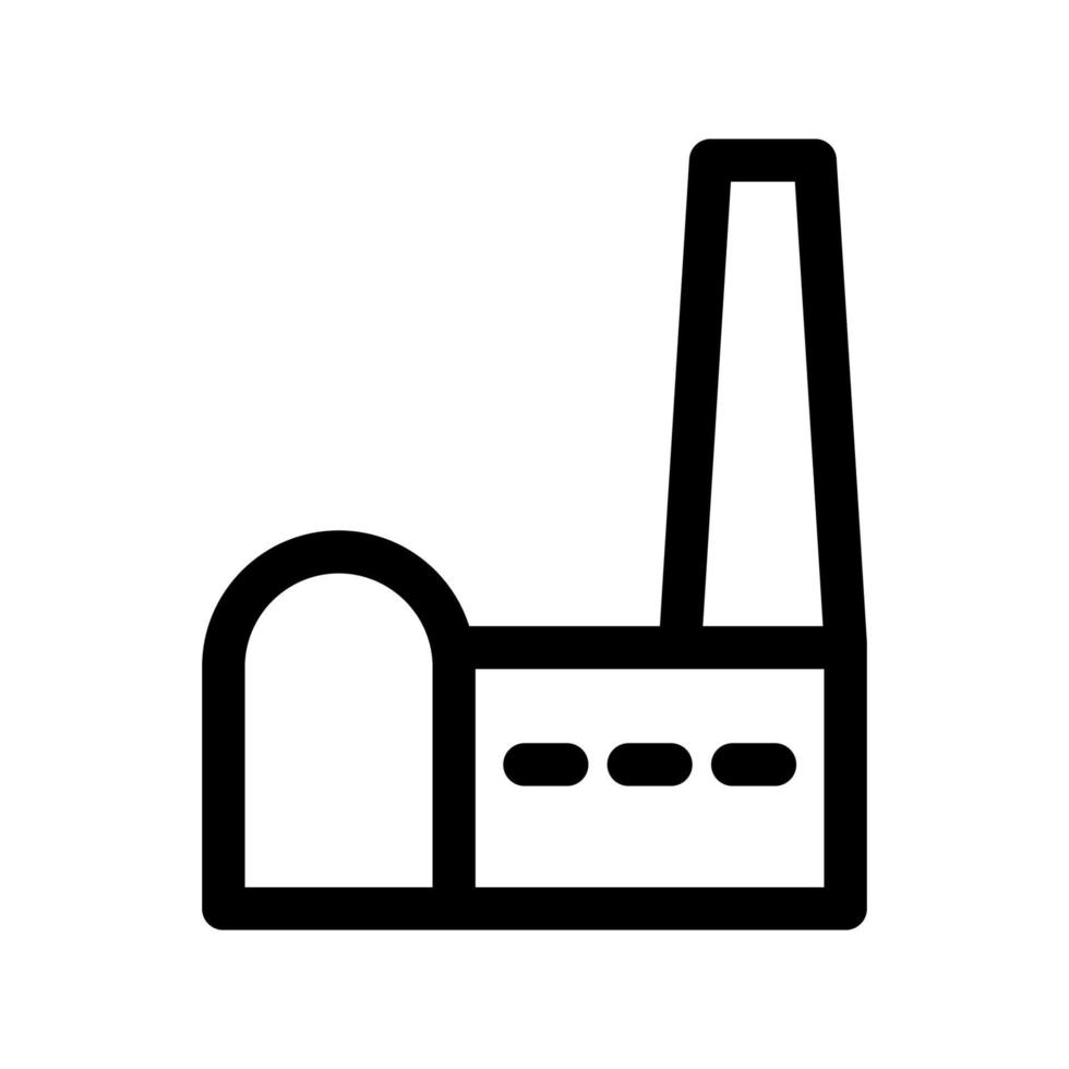 Factory icon template vector