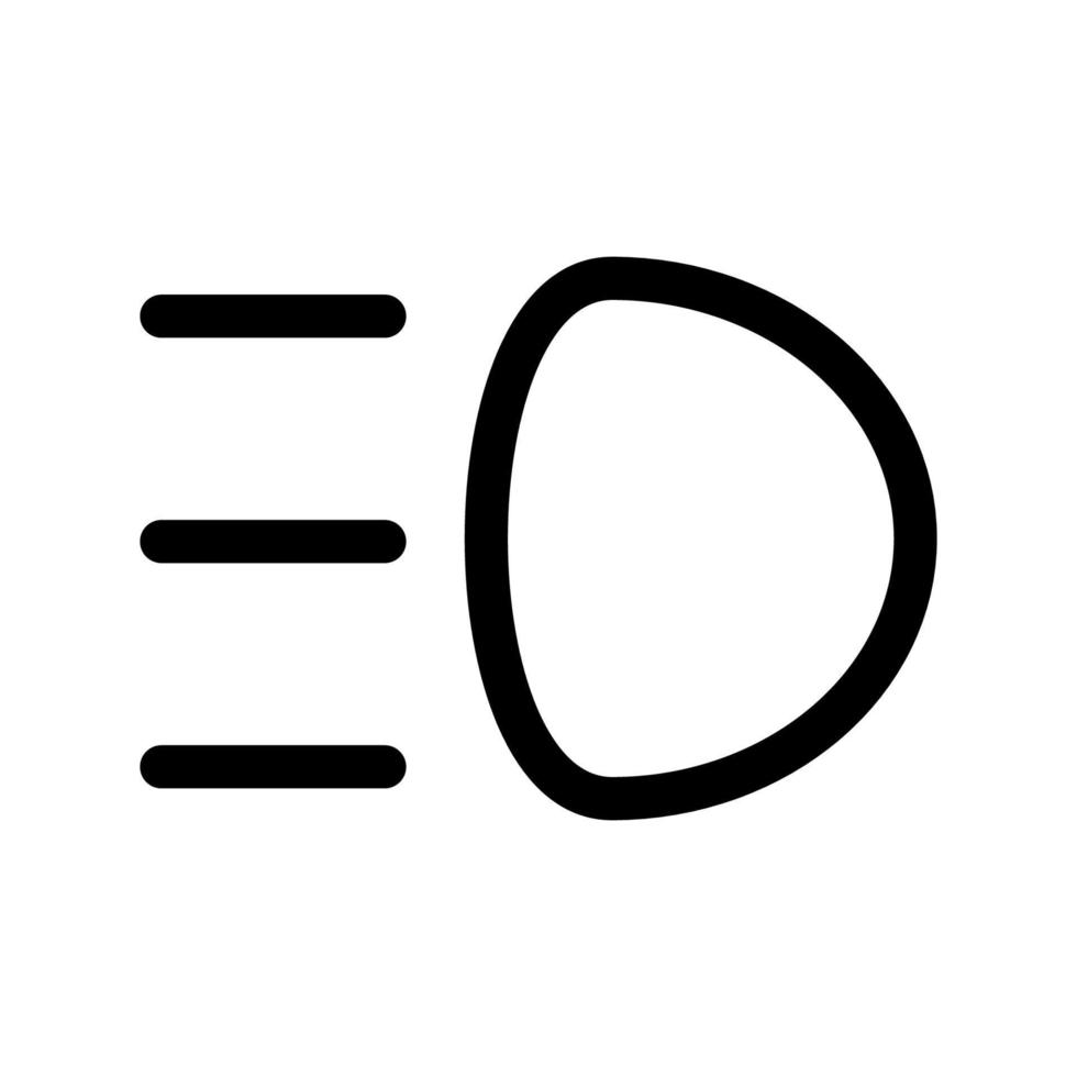 fog lamp icon vector