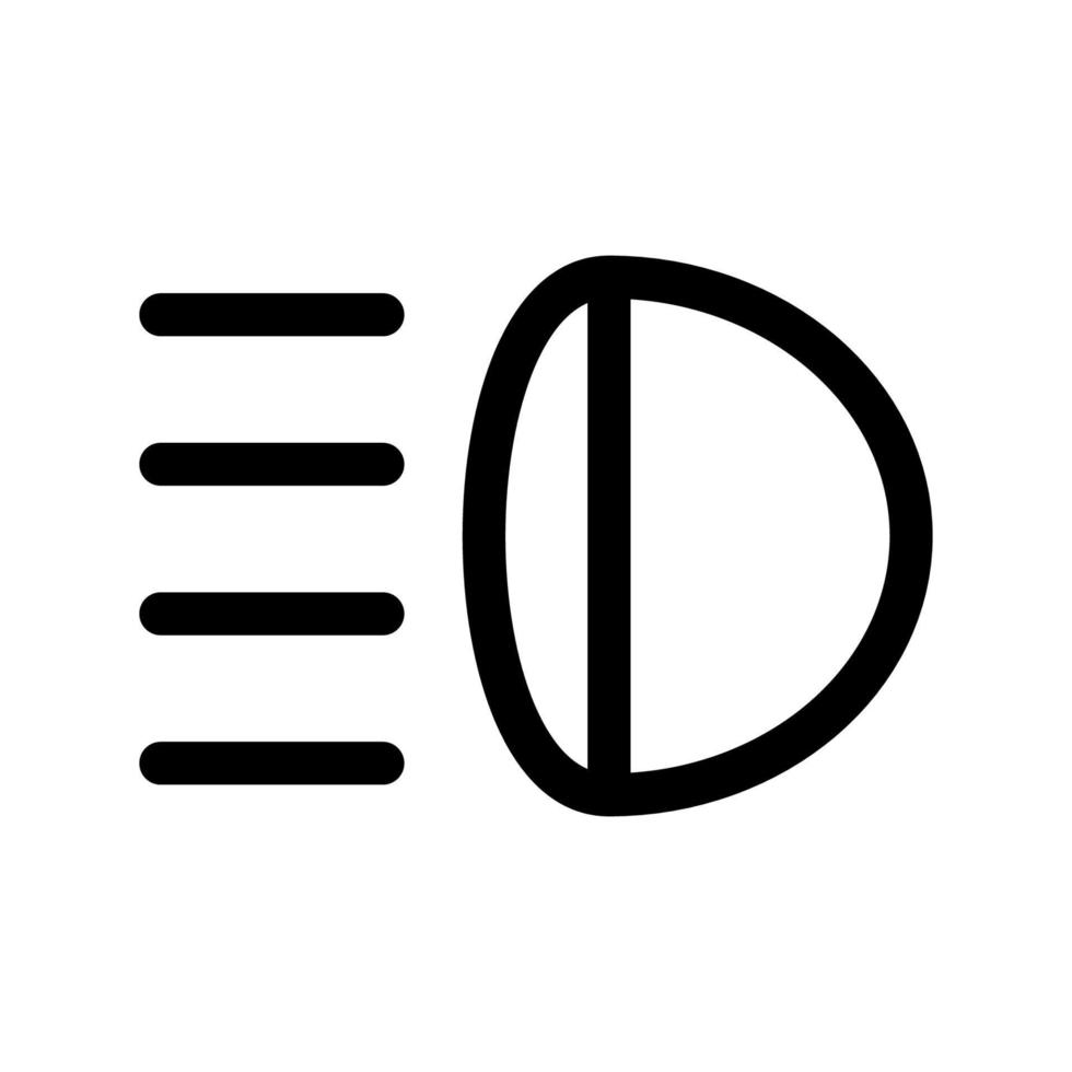 fog lamp icon vector