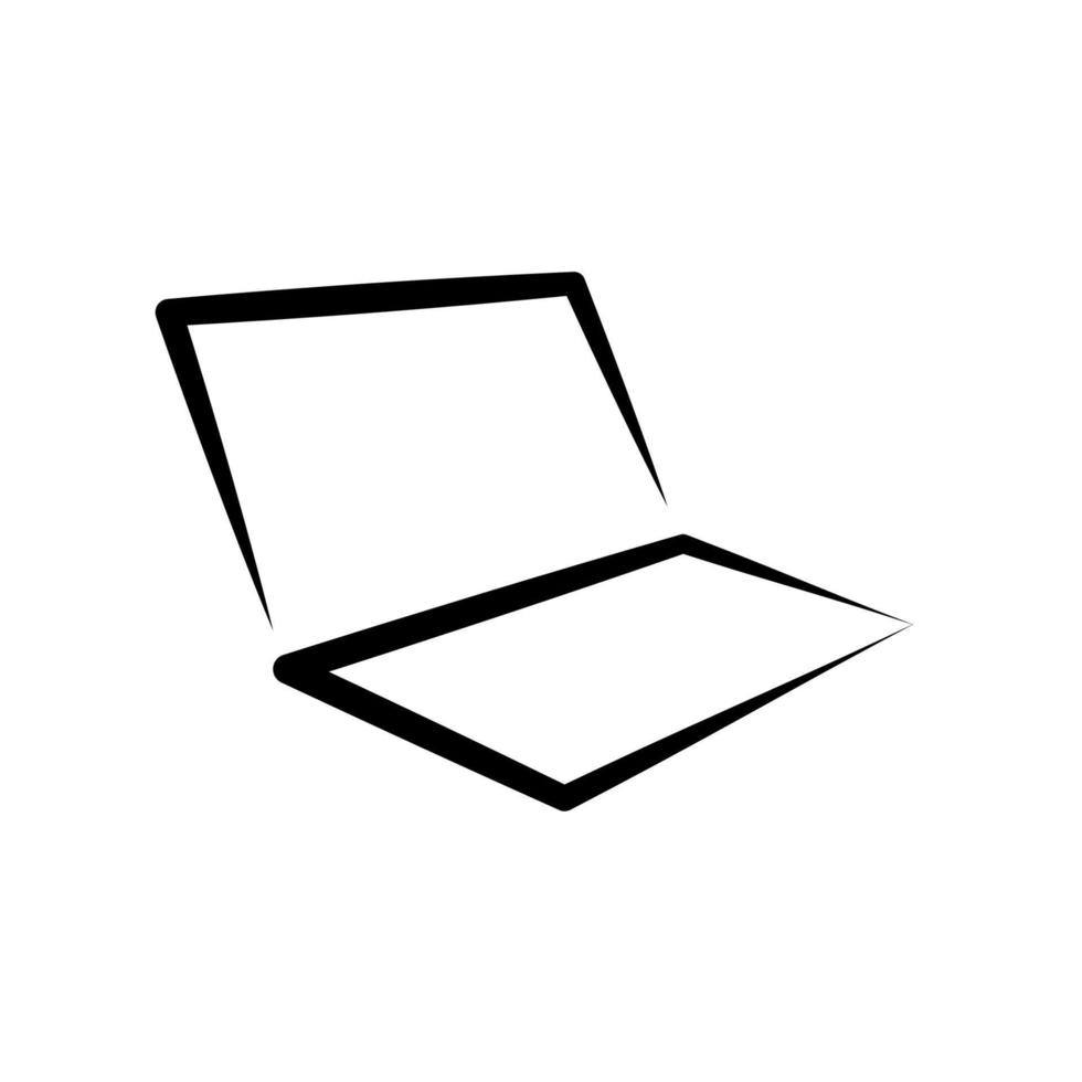 laptop icon template vector
