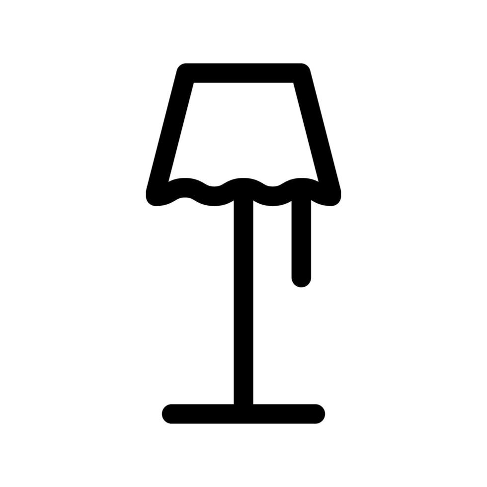 Illustration Vector Graphic of Stand Lamp Icon