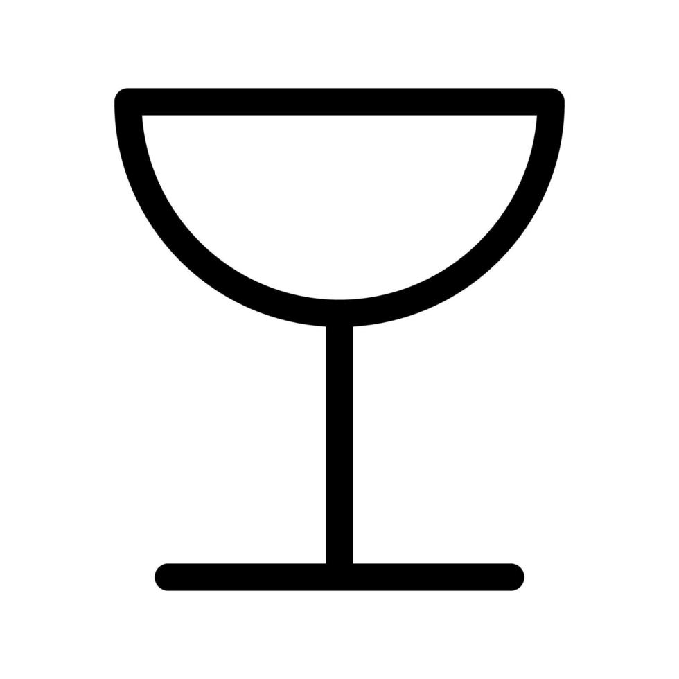 icono de copa de vino vector