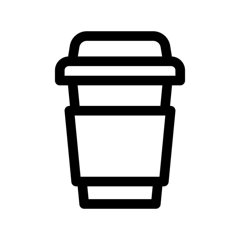 icono de taza de papel de café vector