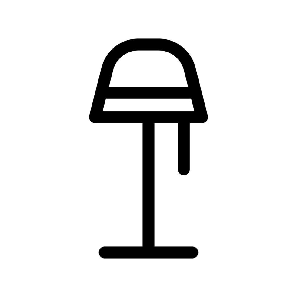 Illustration Vector Graphic of Stand Lamp Icon