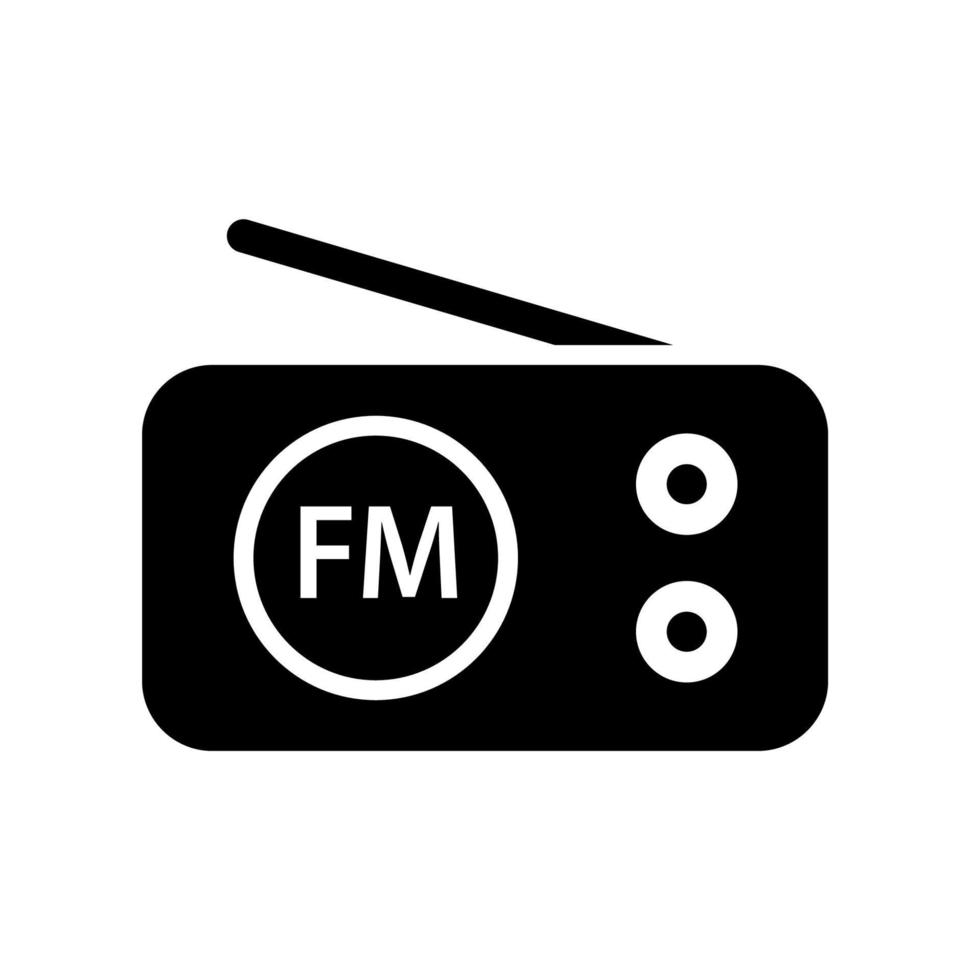 Radio icon template vector