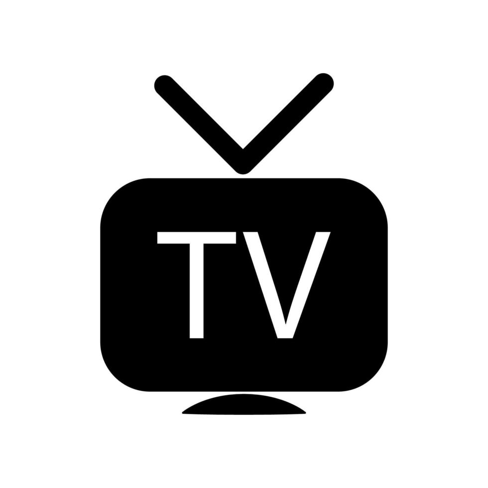 Television icon template vector