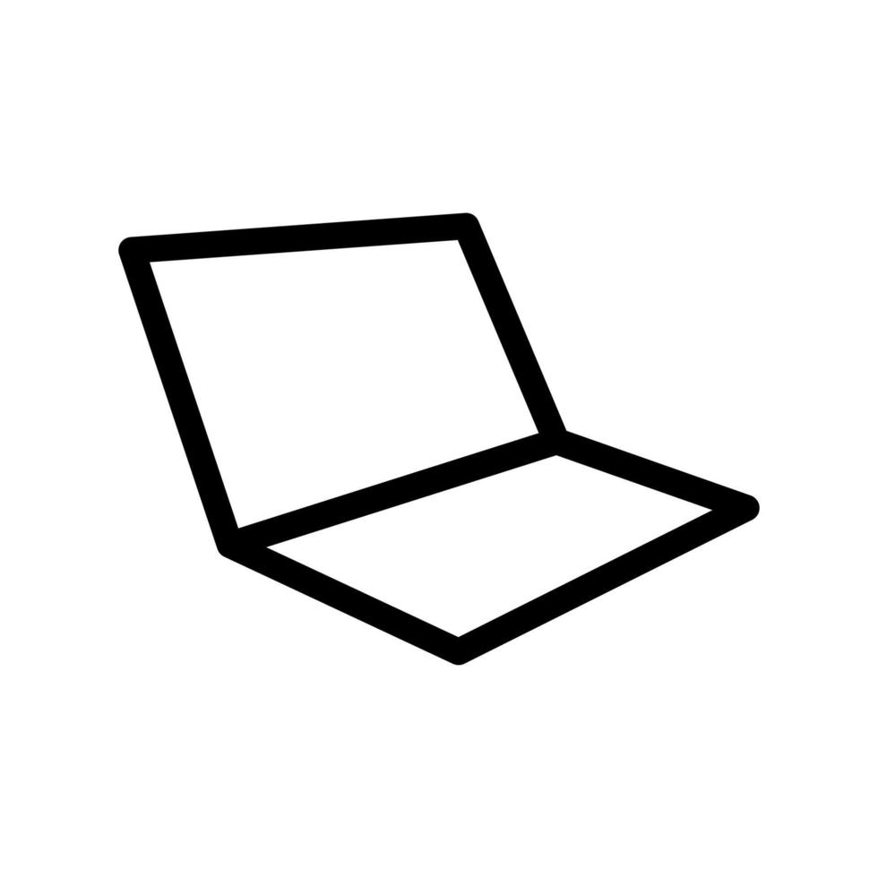 laptop icon template vector