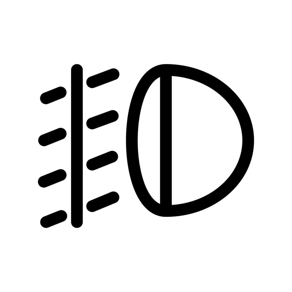 fog lamp icon vector