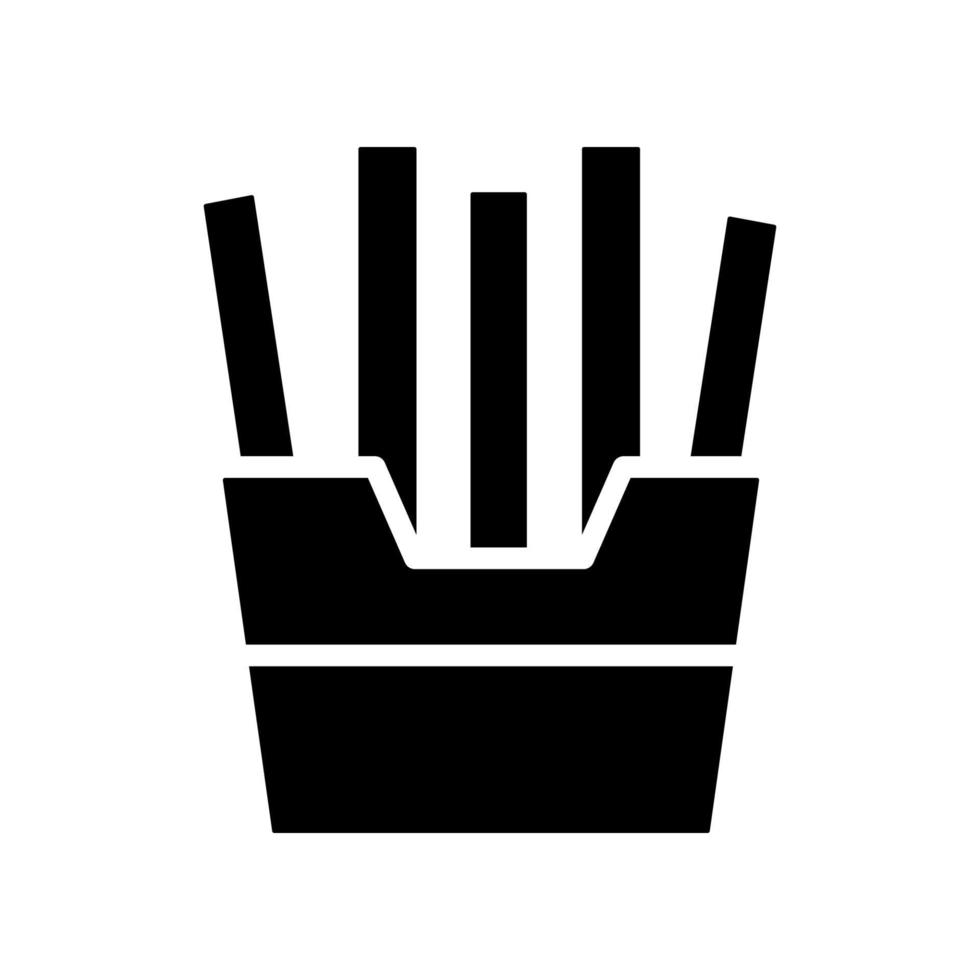 french fries icon vector