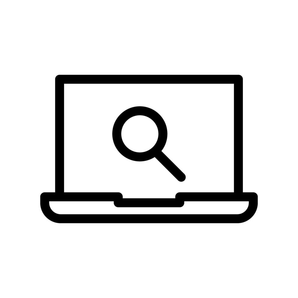 laptop icon template vector