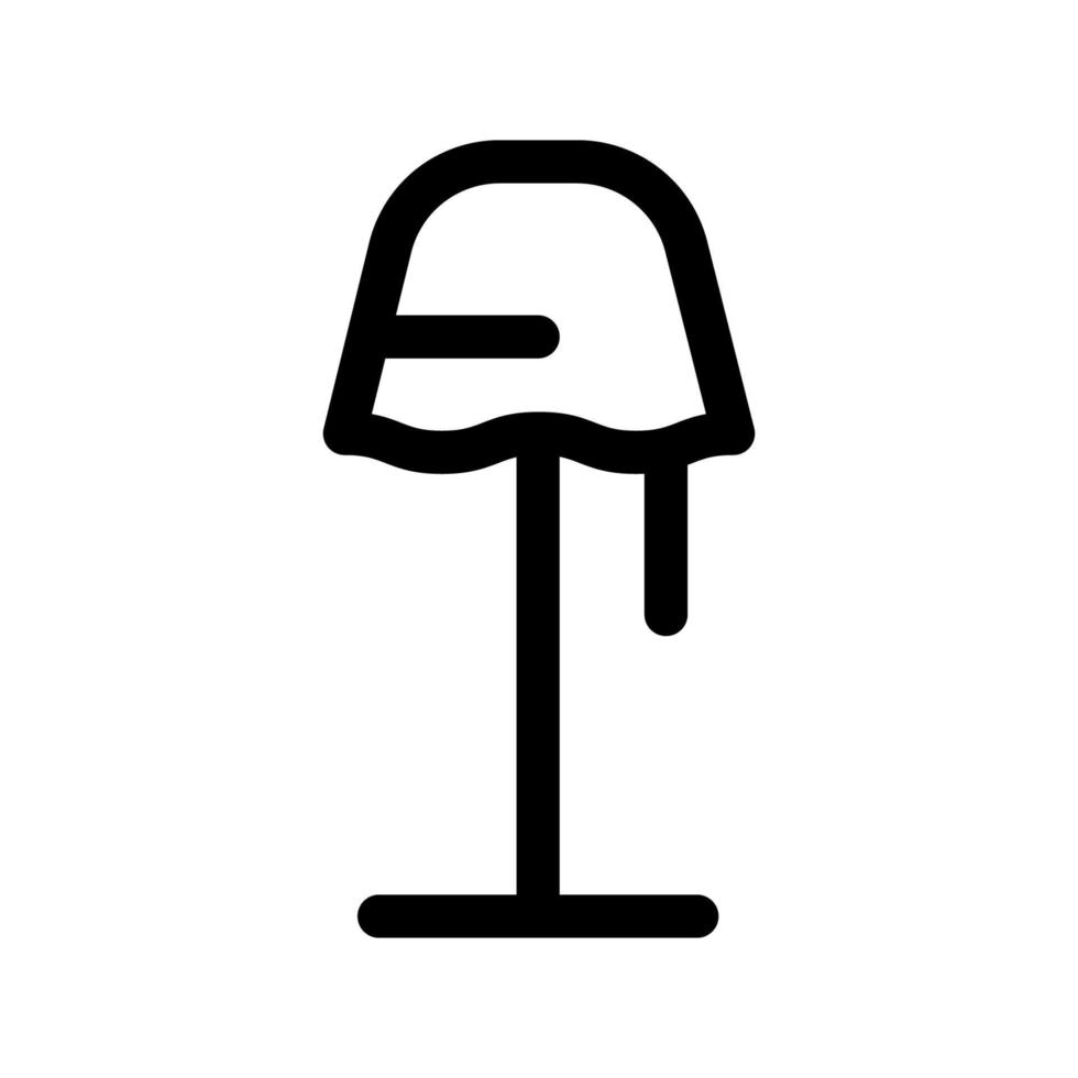 Illustration Vector Graphic of Stand Lamp Icon