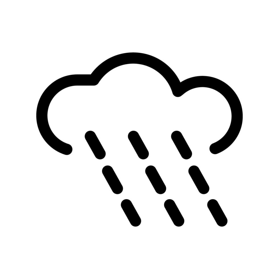 ilustración vectorial gráfico del icono de la lluvia vector