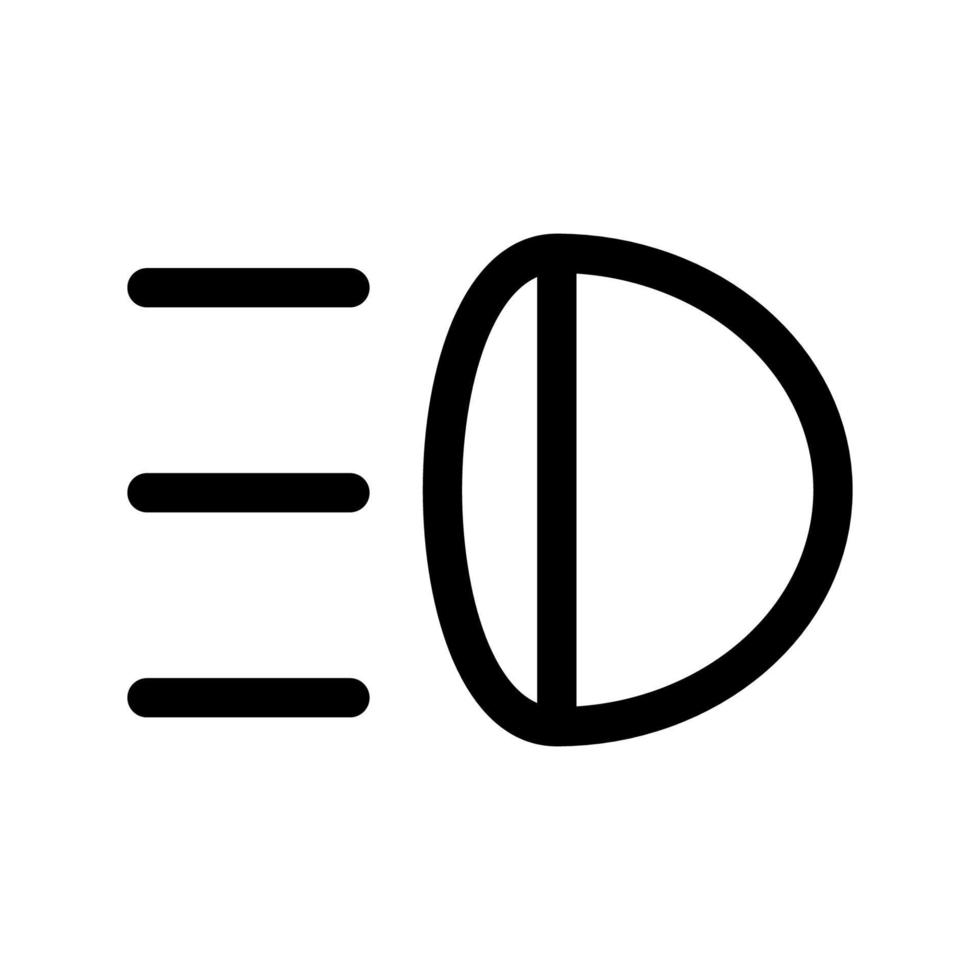 fog lamp icon vector