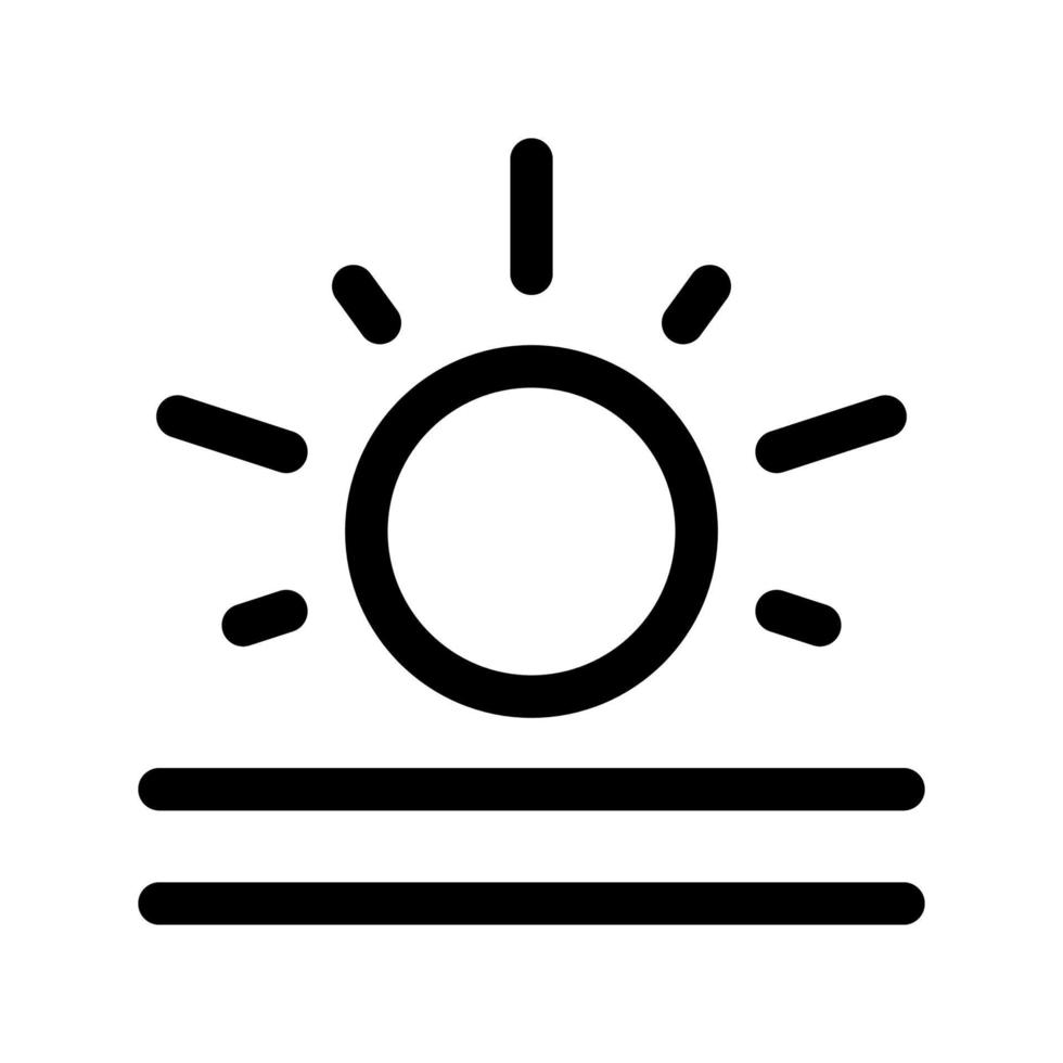 Sunrise icon template vector