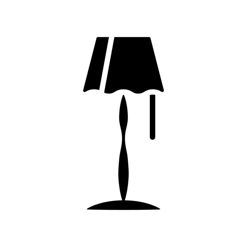 Illustration Vector Graphic of Stand Lamp Icon