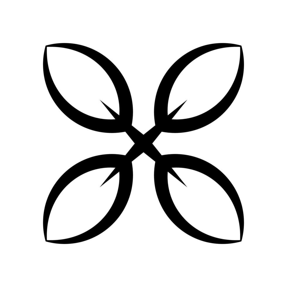 Leaf icon template vector