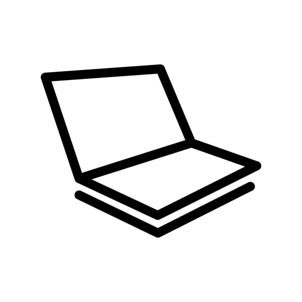 laptop icon template vector