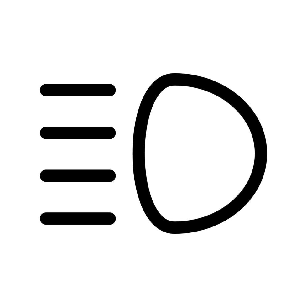 fog lamp icon vector