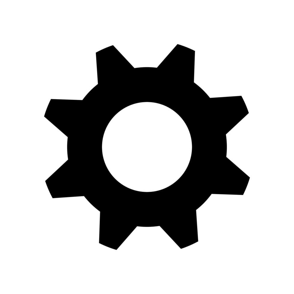 Gear icon template vector