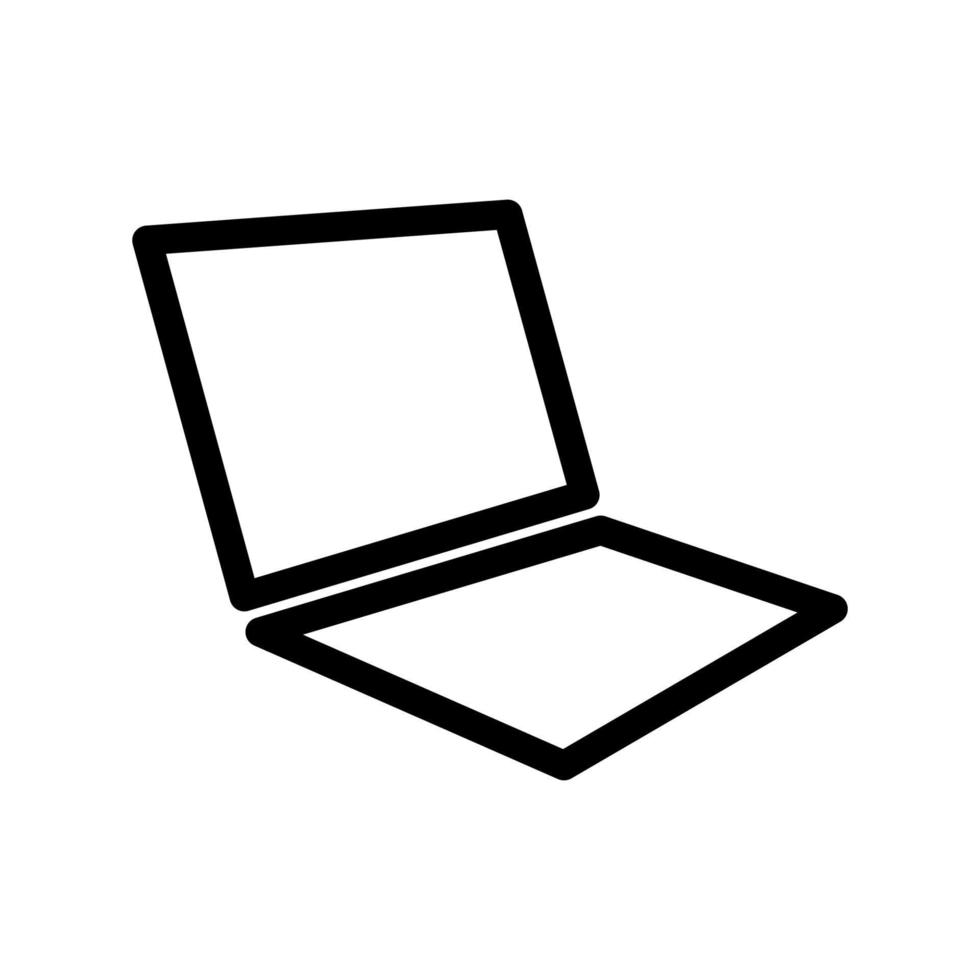 laptop icon template vector