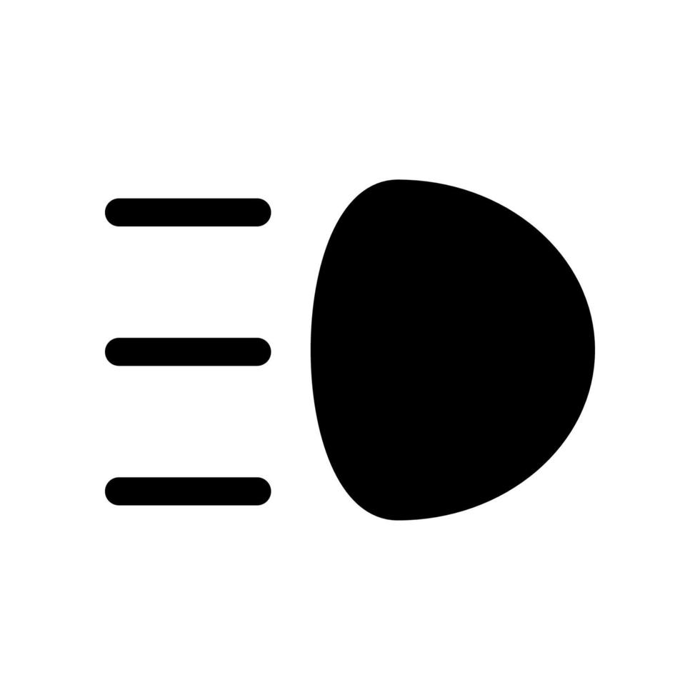 fog lamp icon vector