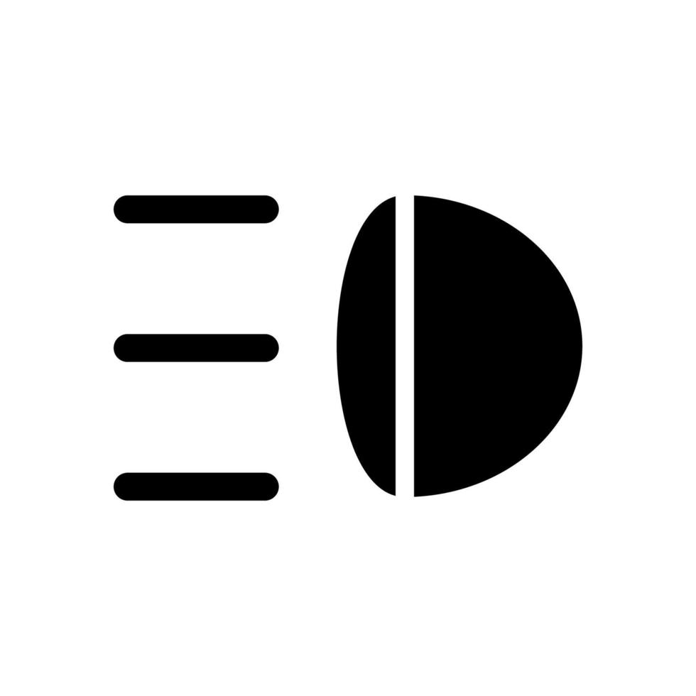 fog lamp icon vector