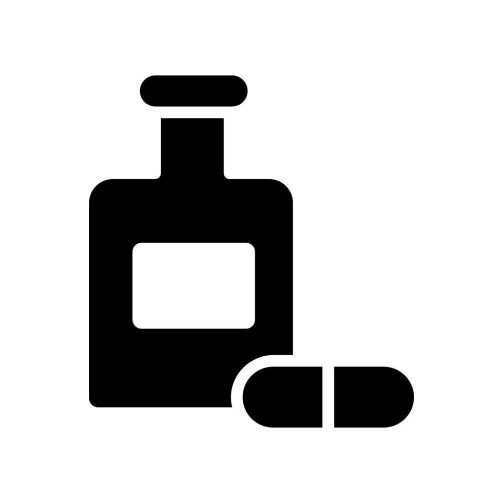 capsule jar icon vector