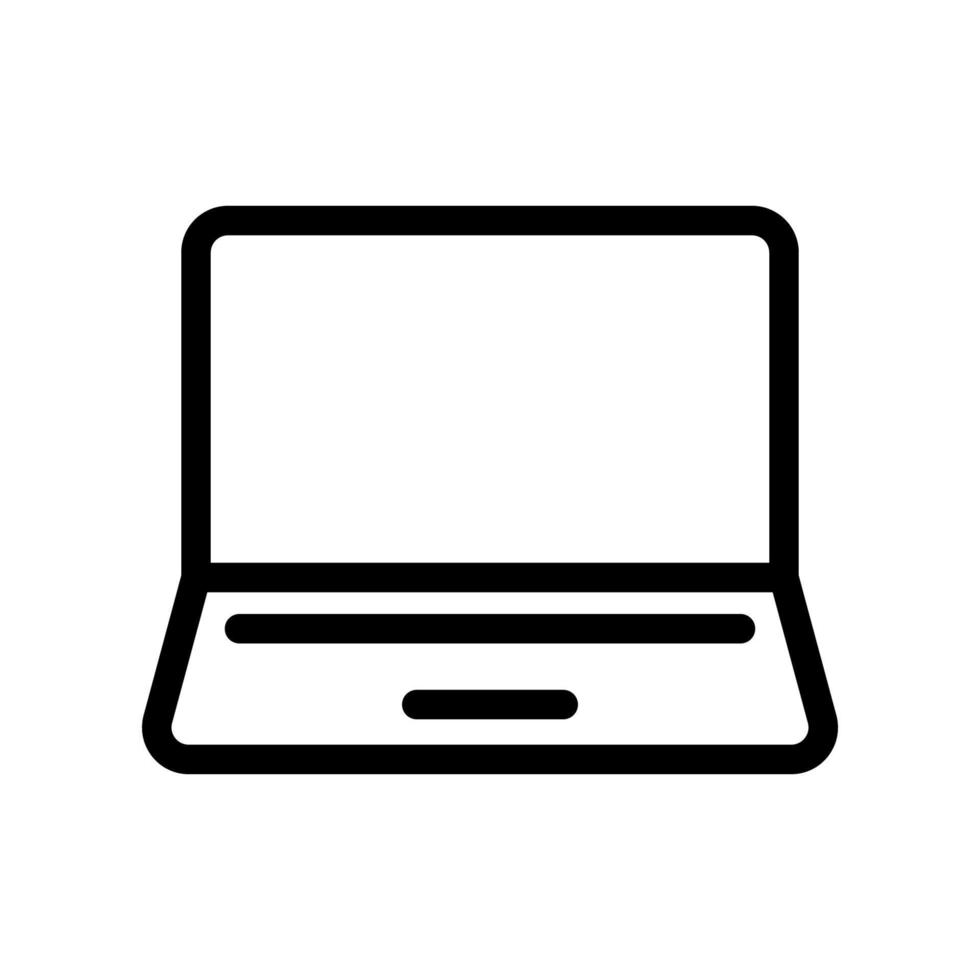 laptop icon template vector