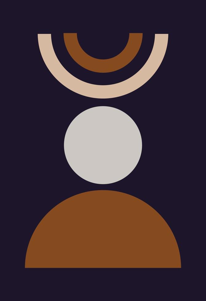 Modern abstract background with geometric balance of shapes and lines. vector