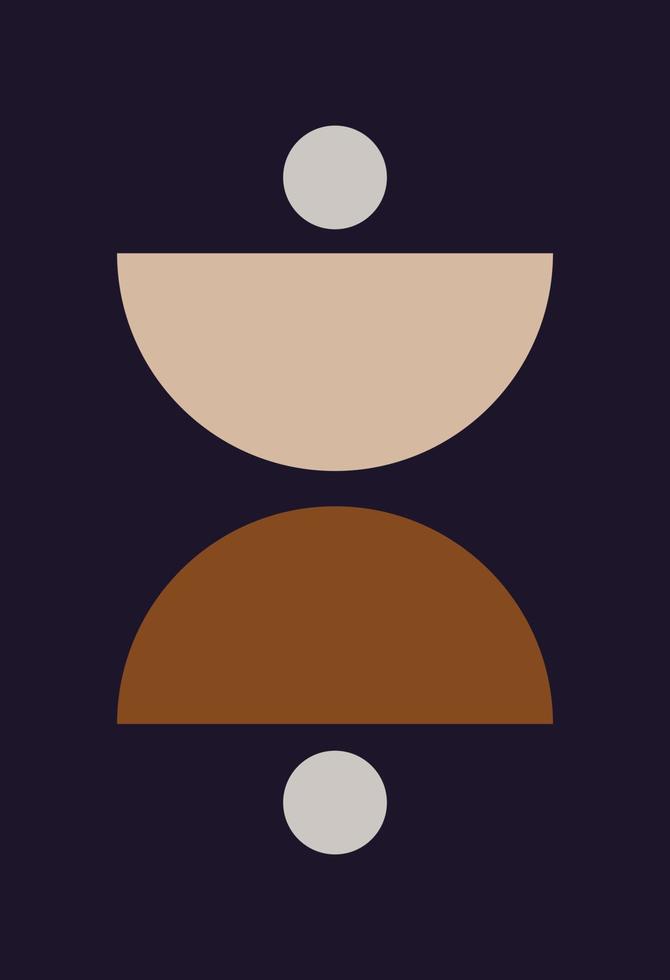 Modern abstract background with geometric balance of shapes and lines. vector