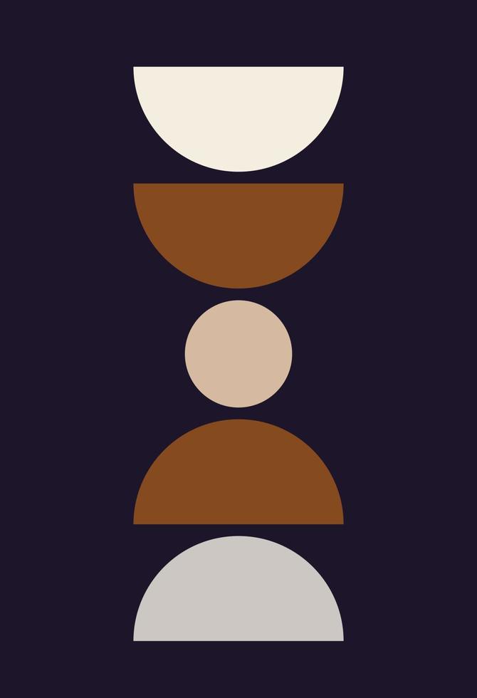 Modern abstract background with geometric balance of shapes and lines. vector