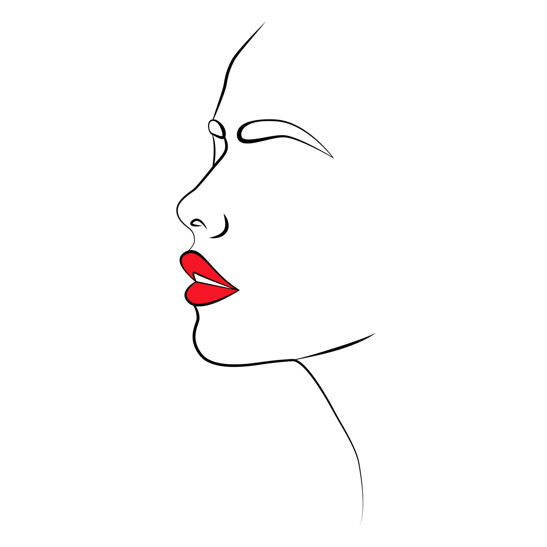 Drawing an abstract face with a seamless pattern 7792052 Vector Art at