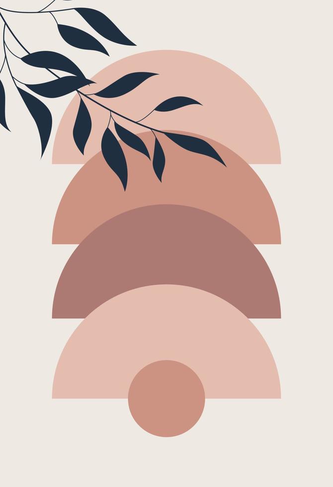 Modern geometric compositions and shapes. Abstract modern background vector