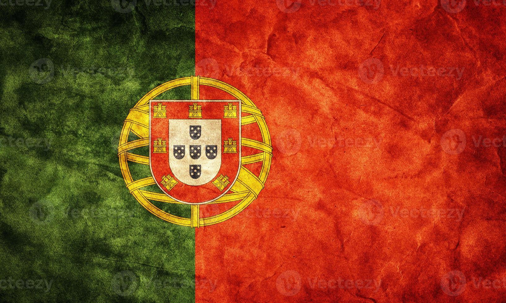 Portugal grunge flag. Item from my vintage, retro flags collection photo